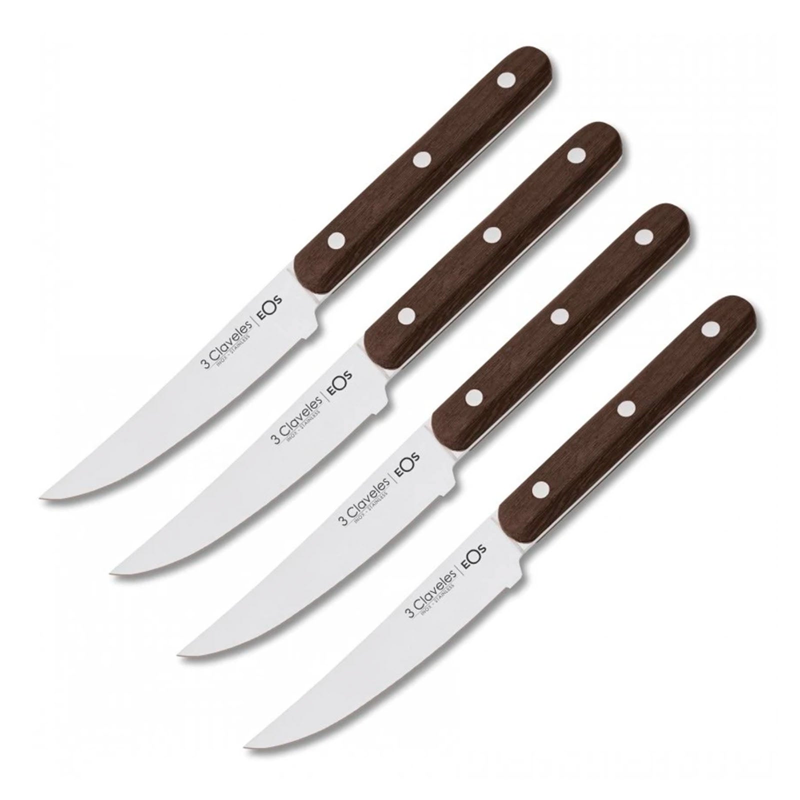 Set Mit 4 Wagyu Steakmessern 11,5cm – Geschmiedet, ABS-Griff In Holzoptik, Spülmaschinengeeignet