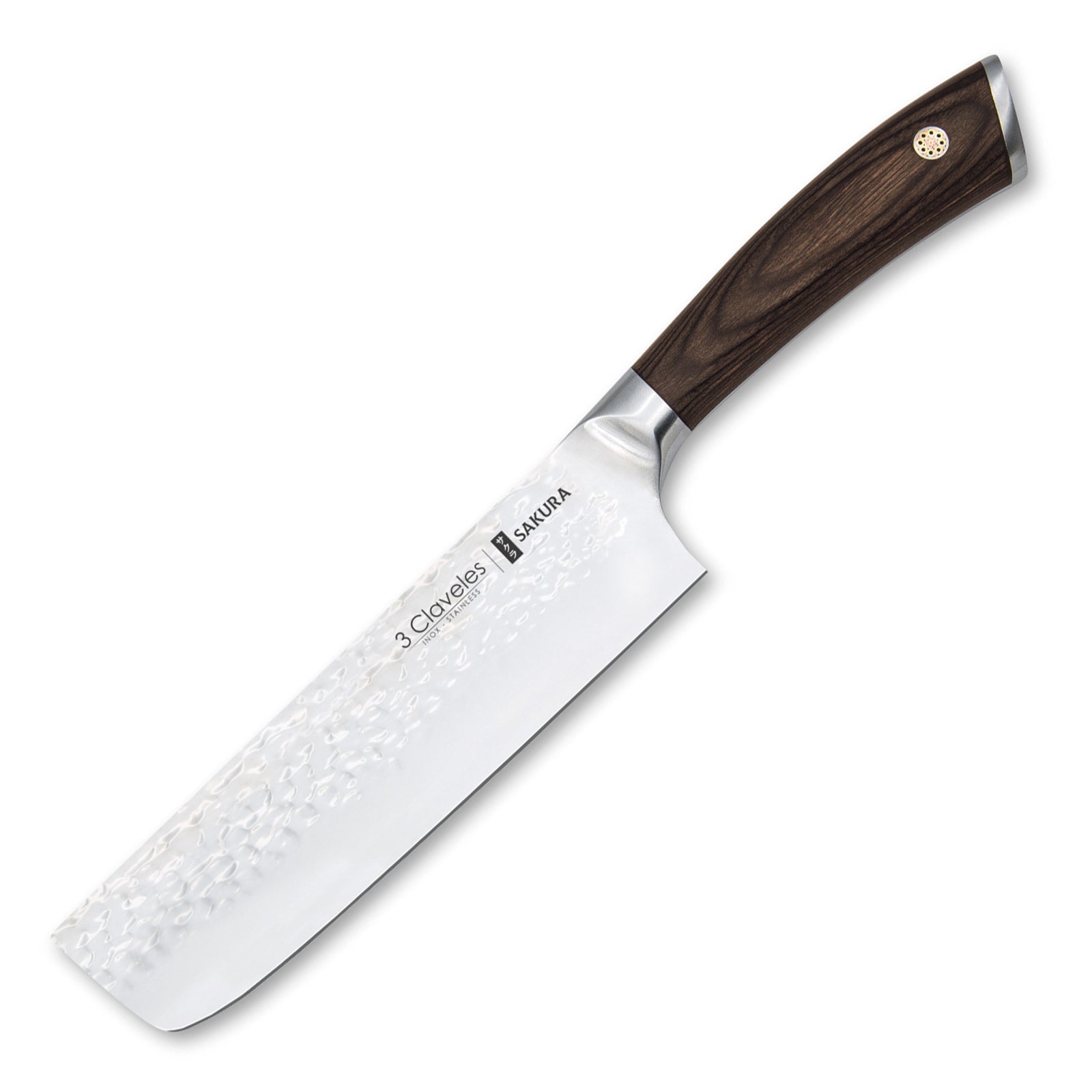 Hacha Cocina Acero Mango Madera Cuchillo Premium Profesional