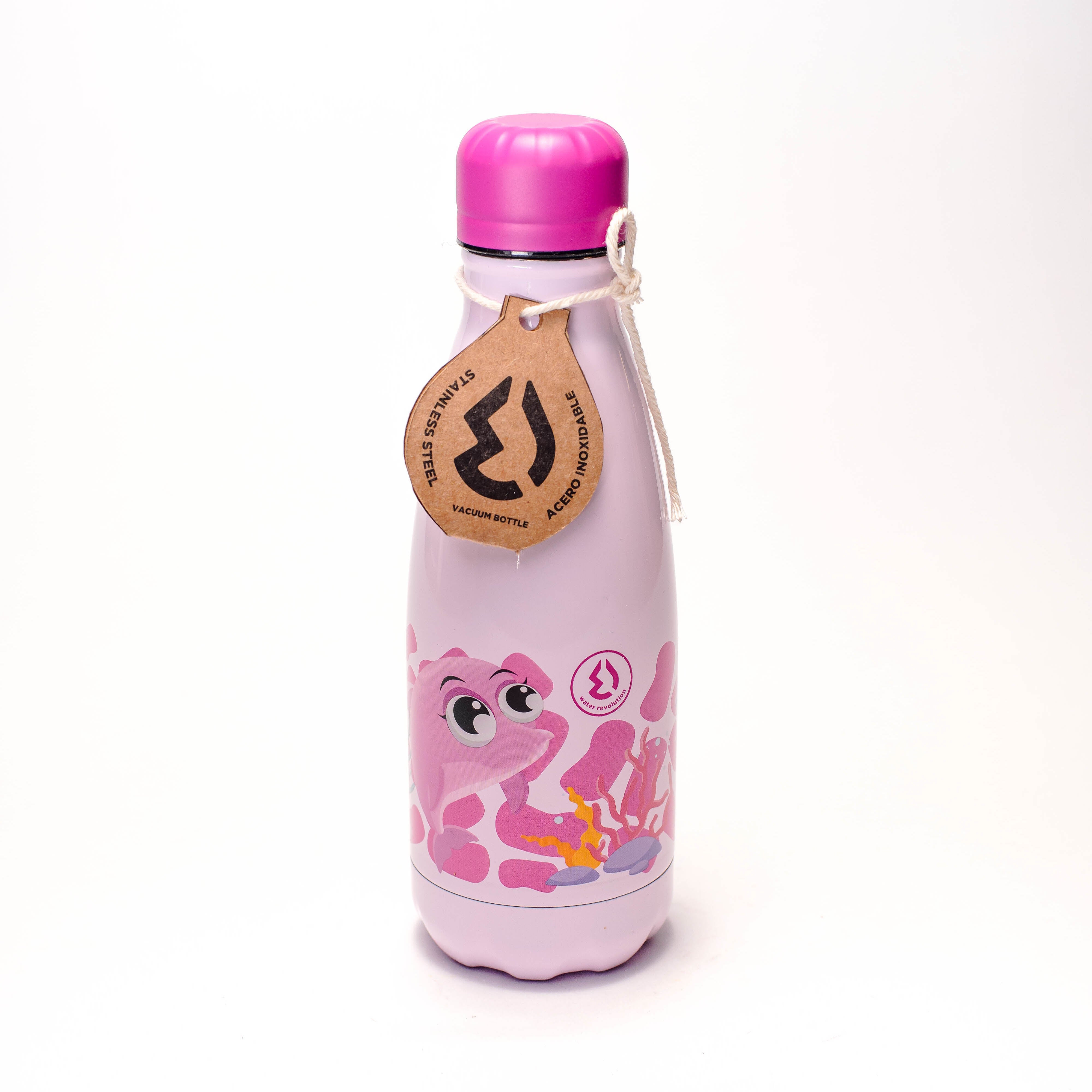 Botellas de Acero Inoxidable y Tapón FLOW para Niños de 350 ml LAKEN