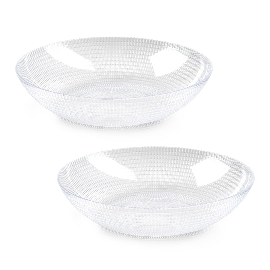 Plastic Forte Tokio - Juego de 2 Fruteros para Cocina 30 cm Redondos. Transparente