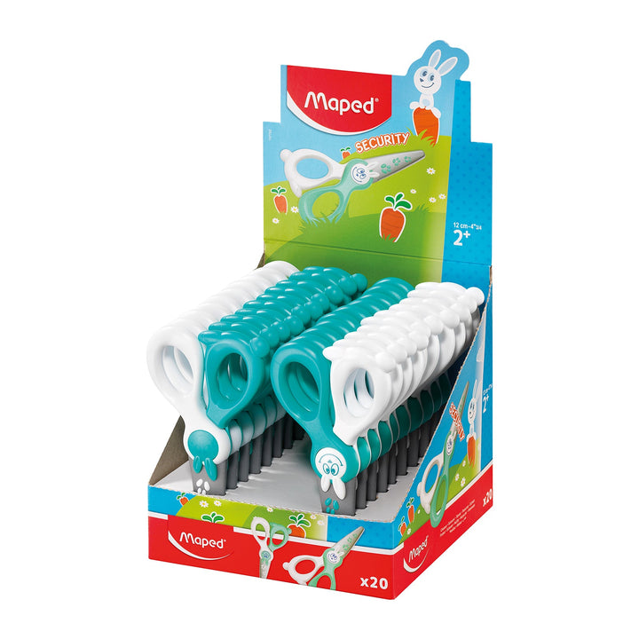 MAPED Kidikut - Tijeras Infantiles de 12 cm con Cuchillas en Fibra Vidrio