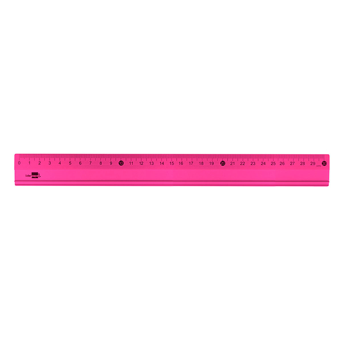 LIDERPAPEL RG19 - Regla 30 cm de Aluminio Colores Surtidos