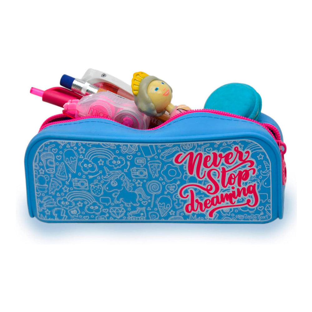 Office Box - Estuche Escolar de Silicona con Tacto Suave. Edición Monsters