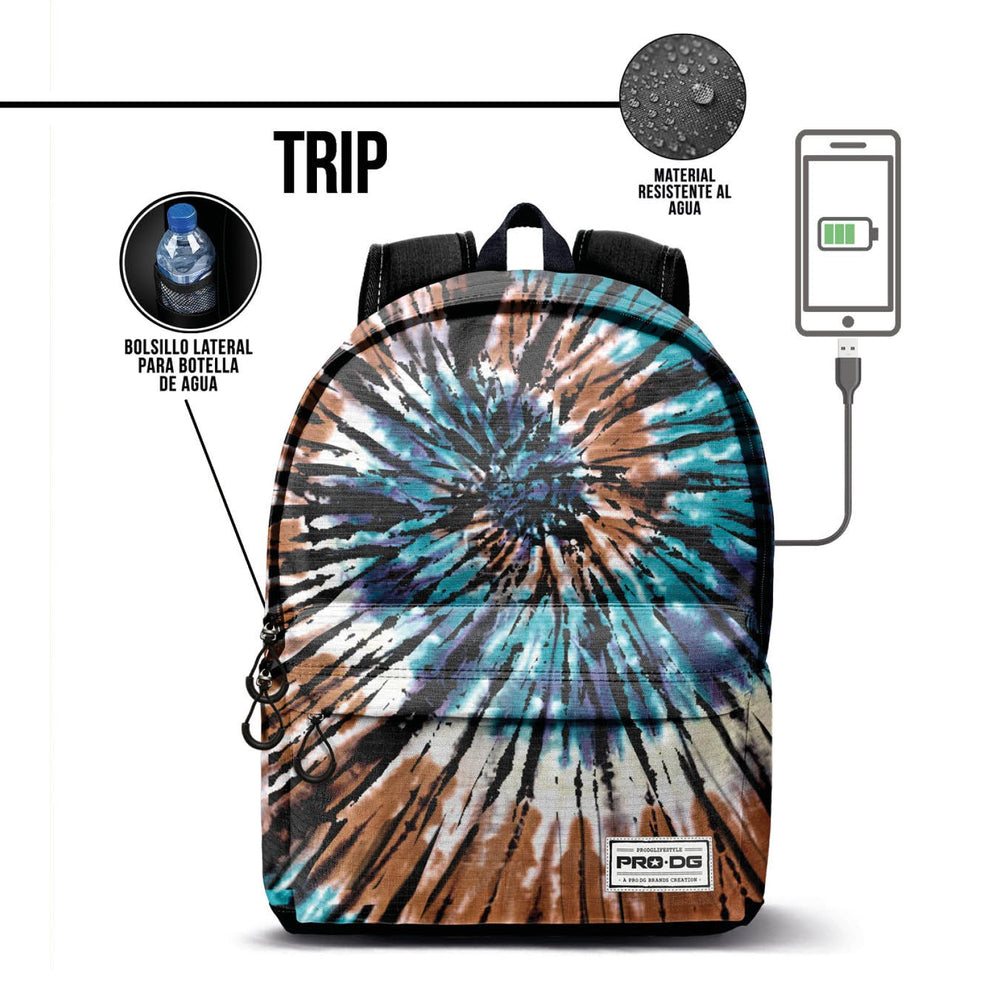 PRODG HS 1.3 -  Mochila Urbana Impermeable con Divisor para Portátil y Puerto USB, Modelo Trip