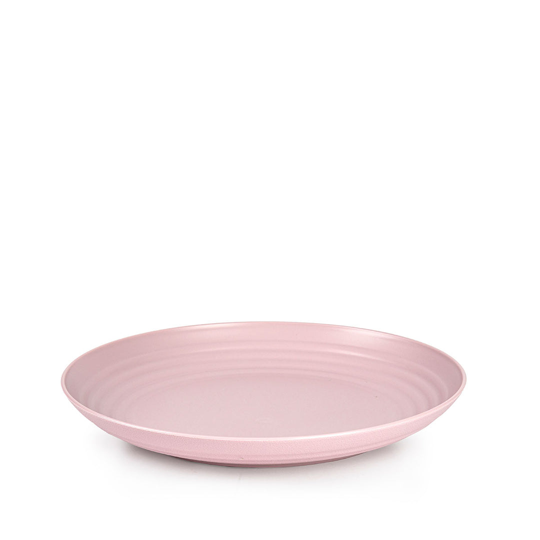 Plastic Forte - Plato Classic Llano 25 cm Reutilizable. Ideal Fiestas. Rosa