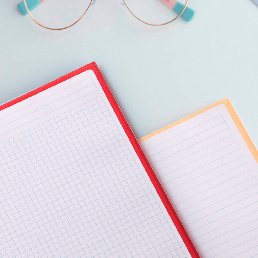 Antartik - Libreta Microperforada A4 con Espiral y Tapa Dura. 1 Banda de Color. Mostaza