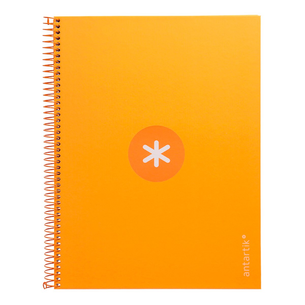 Antartik - Libreta Rayada A4 con Espiral y Tapa Dura. 1 Banda de Color. Mostaza