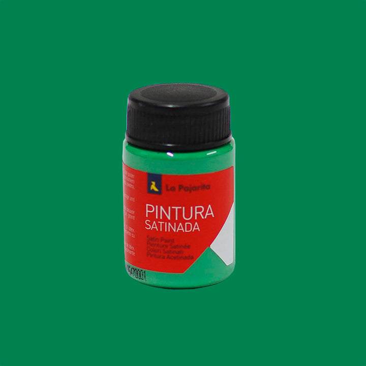 LA PAJARITA - Pintura Satinada a Base de Látex, Capacidad 35 ml, Color Verde Vivo