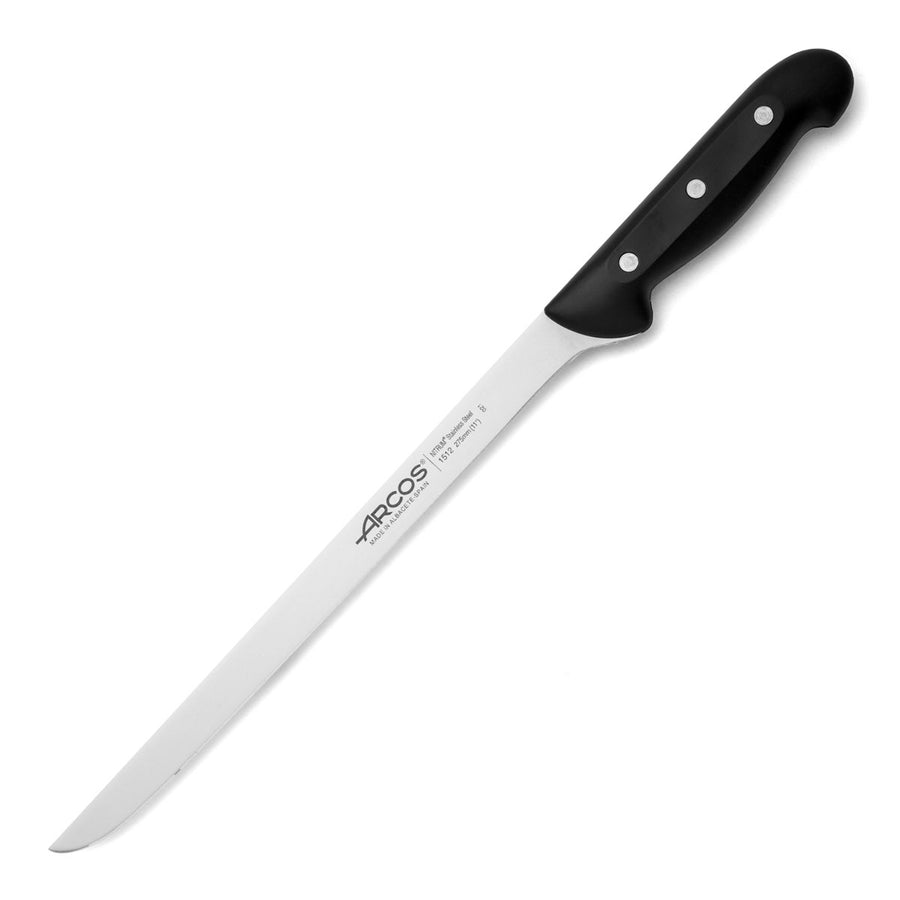 ARCOS Maitre - Cuchillo Jamonero Flexible 27.5 cm Acero Inoxidable Forjado Nitrum