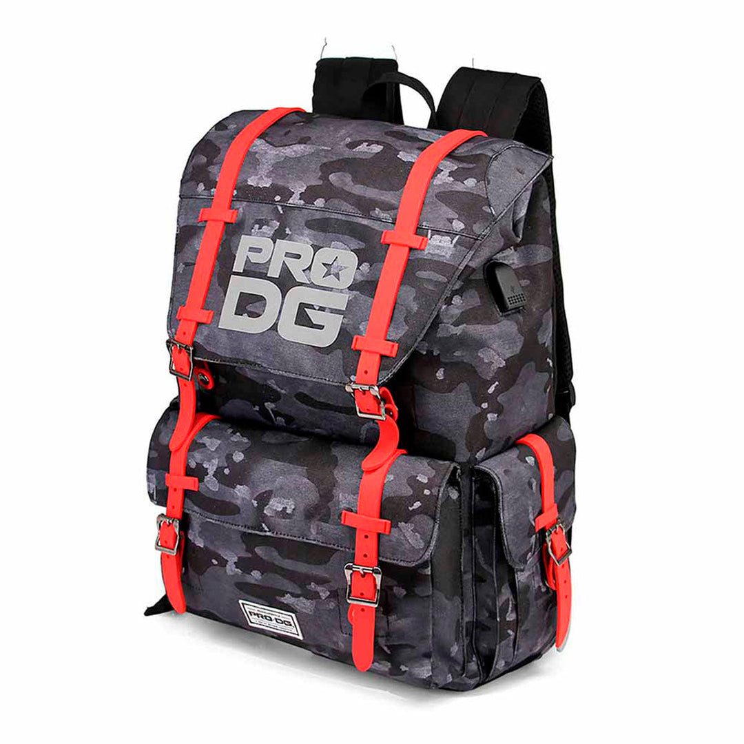 PRODG Redblack -  Mochila Gear Urbana Adaptable a Carro con Puerto USB