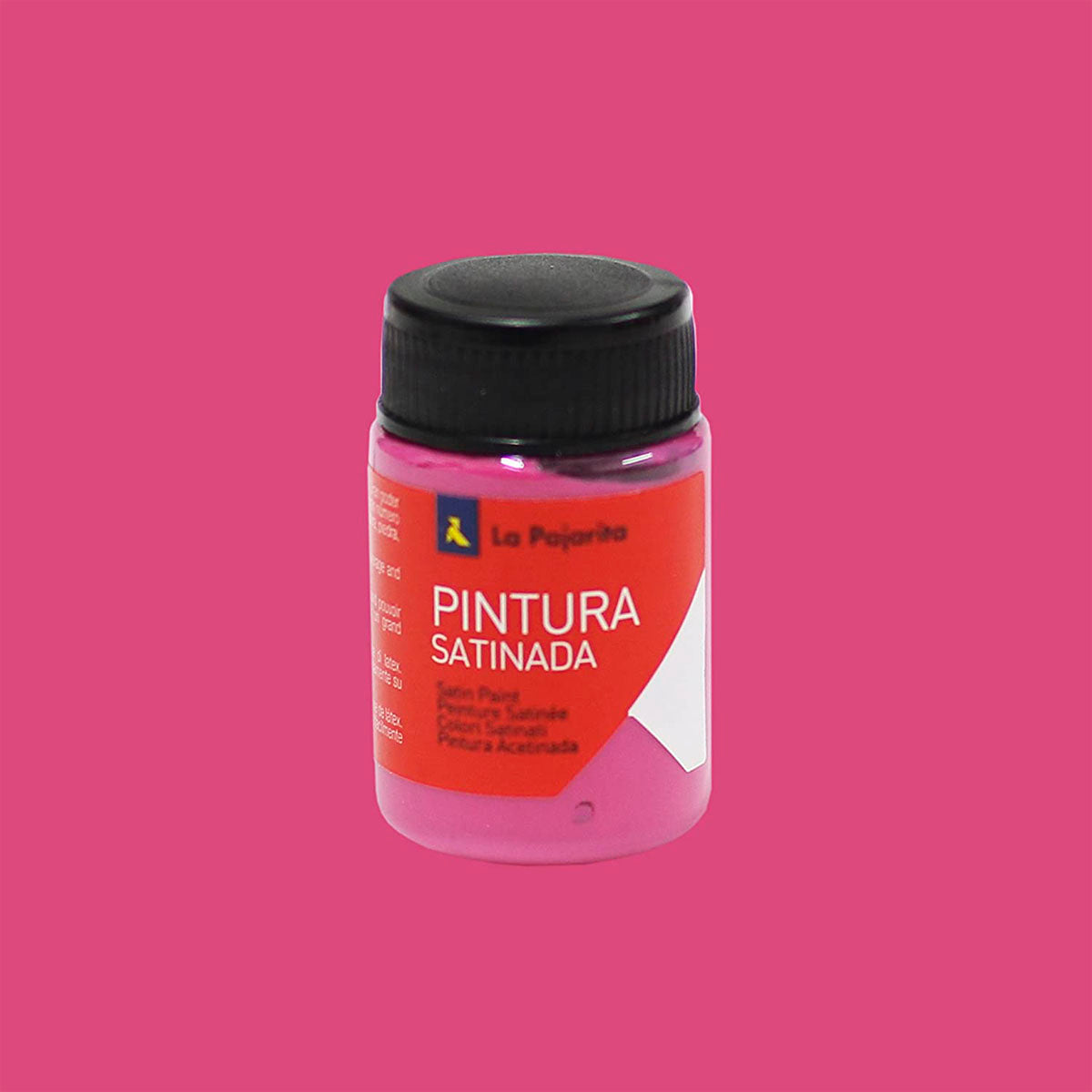 LA PAJARITA - Pintura Satinada a Base de Látex, Capacidad 35 ml, Color Magenta