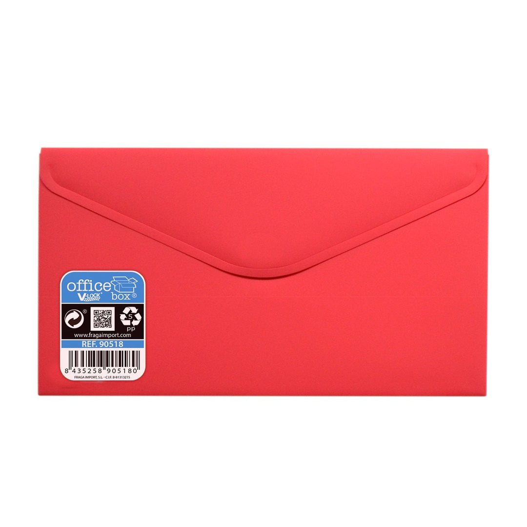 Sobre V-Lock Recibo y Porta-Mascarillas con Cierre de Velcro Vital Colors