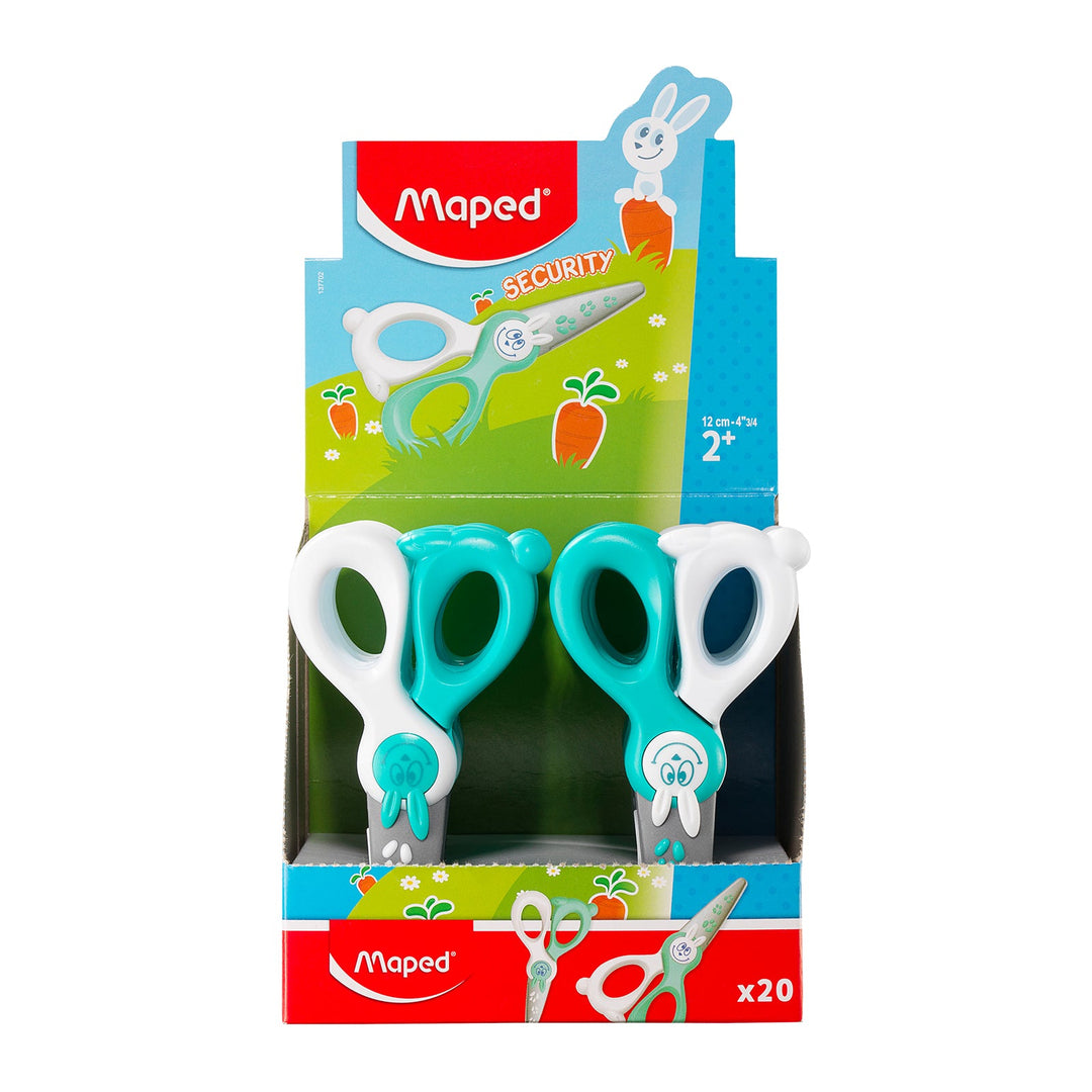 MAPED Kidikut - Tijeras Infantiles de 12 cm con Cuchillas en Fibra Vidrio