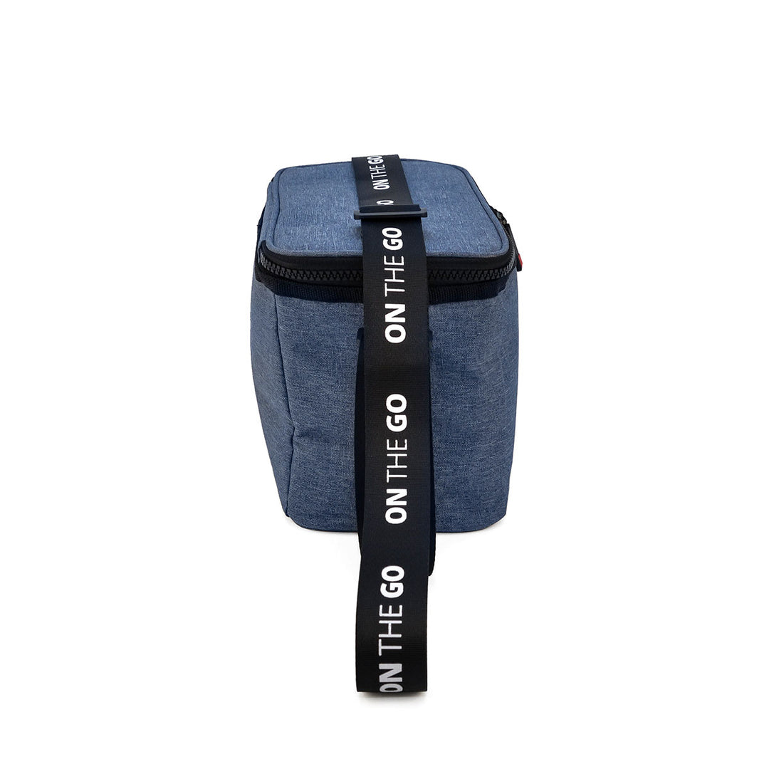 IRIS On the Go - Bolsa Térmica Porta Alimentos 4L con Asa Regulable. Azul