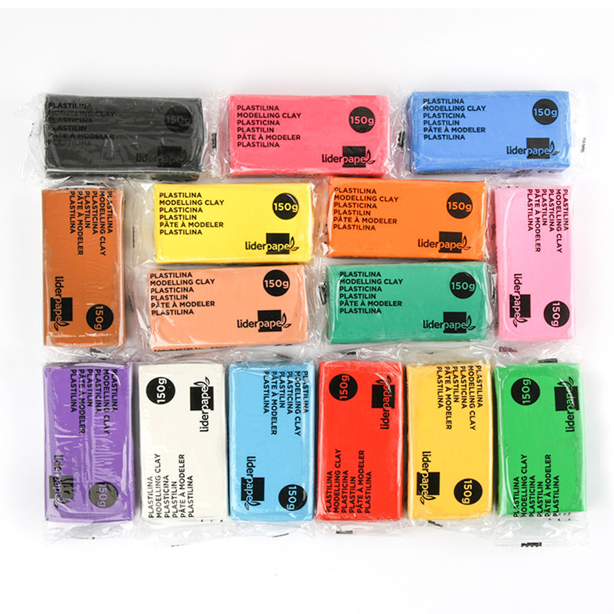 LIDERPAPEL - Plastilina Surtido de 15 Colores