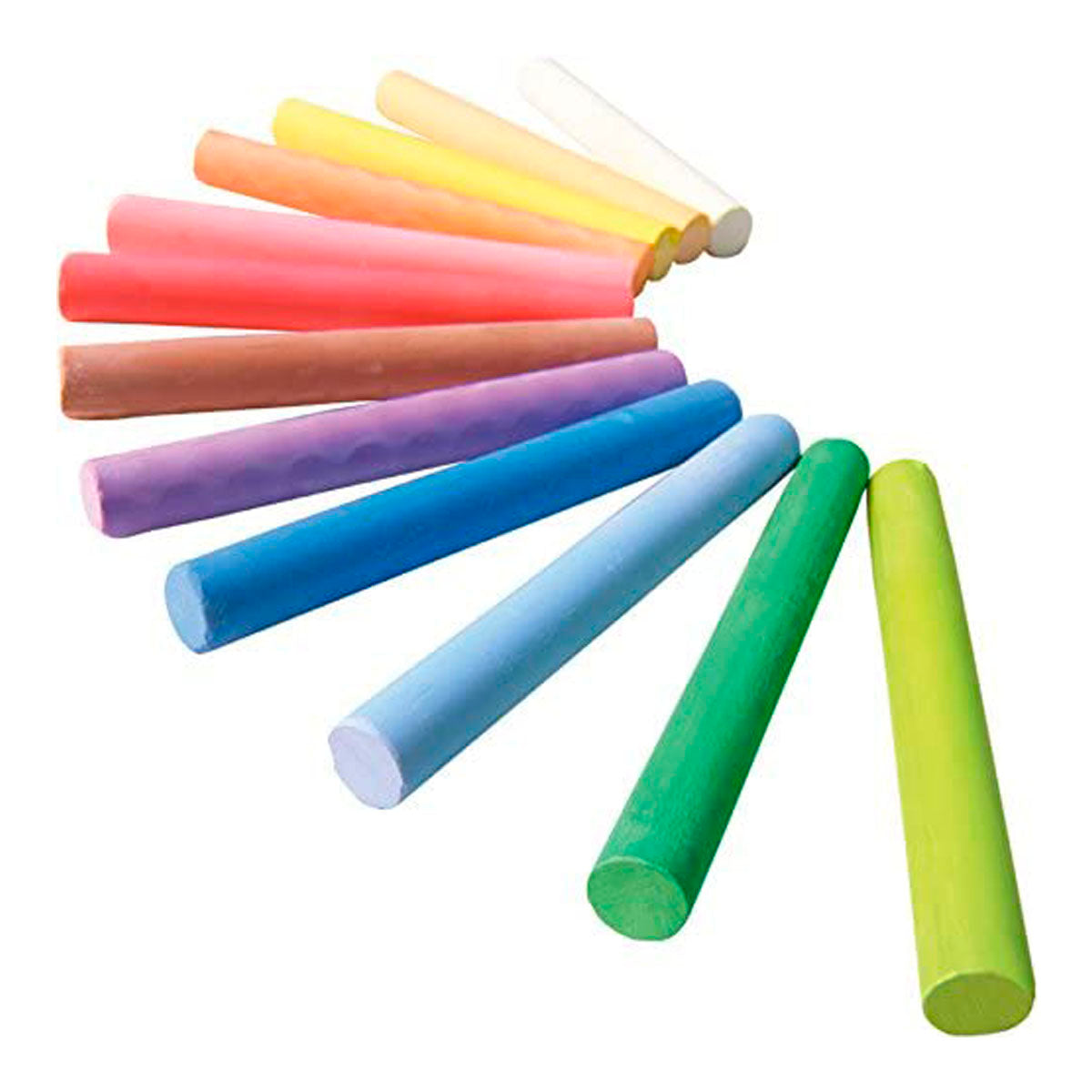 LIDERPAPEL - Caja de 10 Tizas Antipolvo, Colores Surtidos