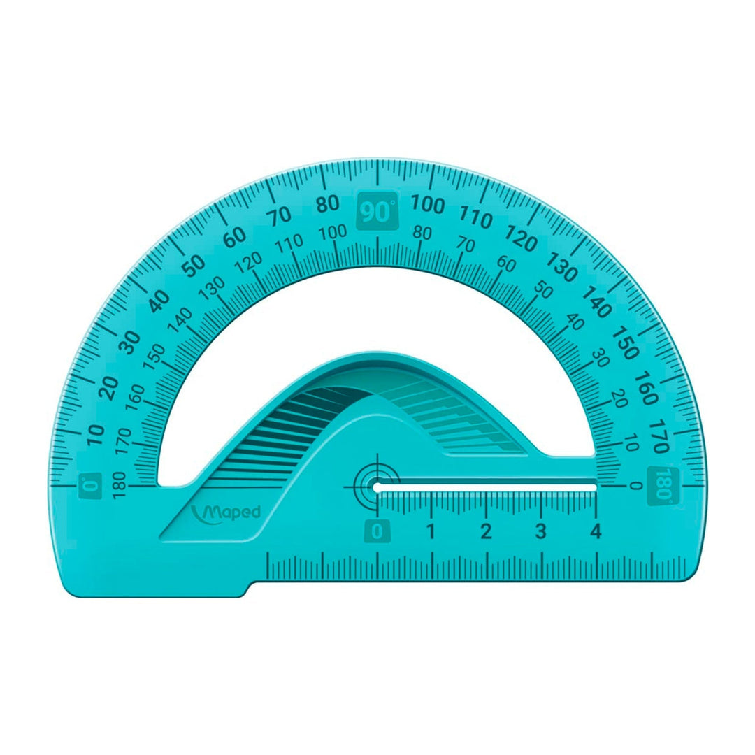 MAPED - Maxi Kit de 4 Reglas Escolares para Geometría Irrompibles. Verde