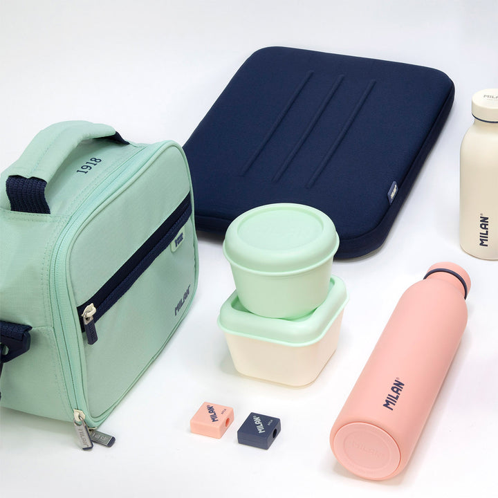 MILAN 430 - Bolsa Isotérmica Porta Alimentos de 3.5L con 3 Recipientes. 1918 Verde
