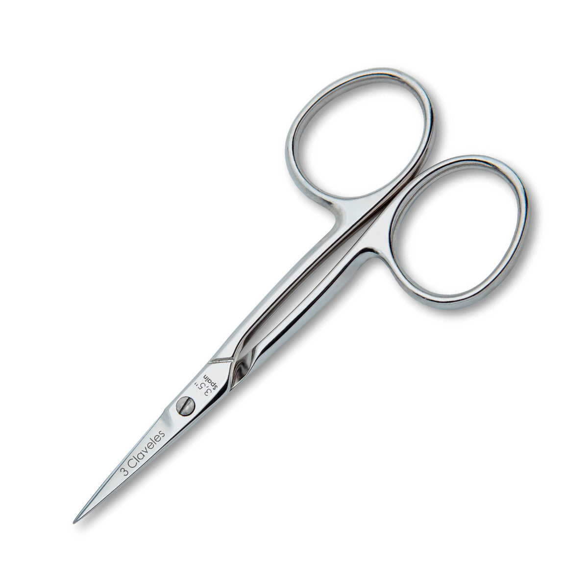 3 Claveles - Tijeras de Cutículas Pro 9 cm Corte Recto. Acero Carbono Forjado en Caliente