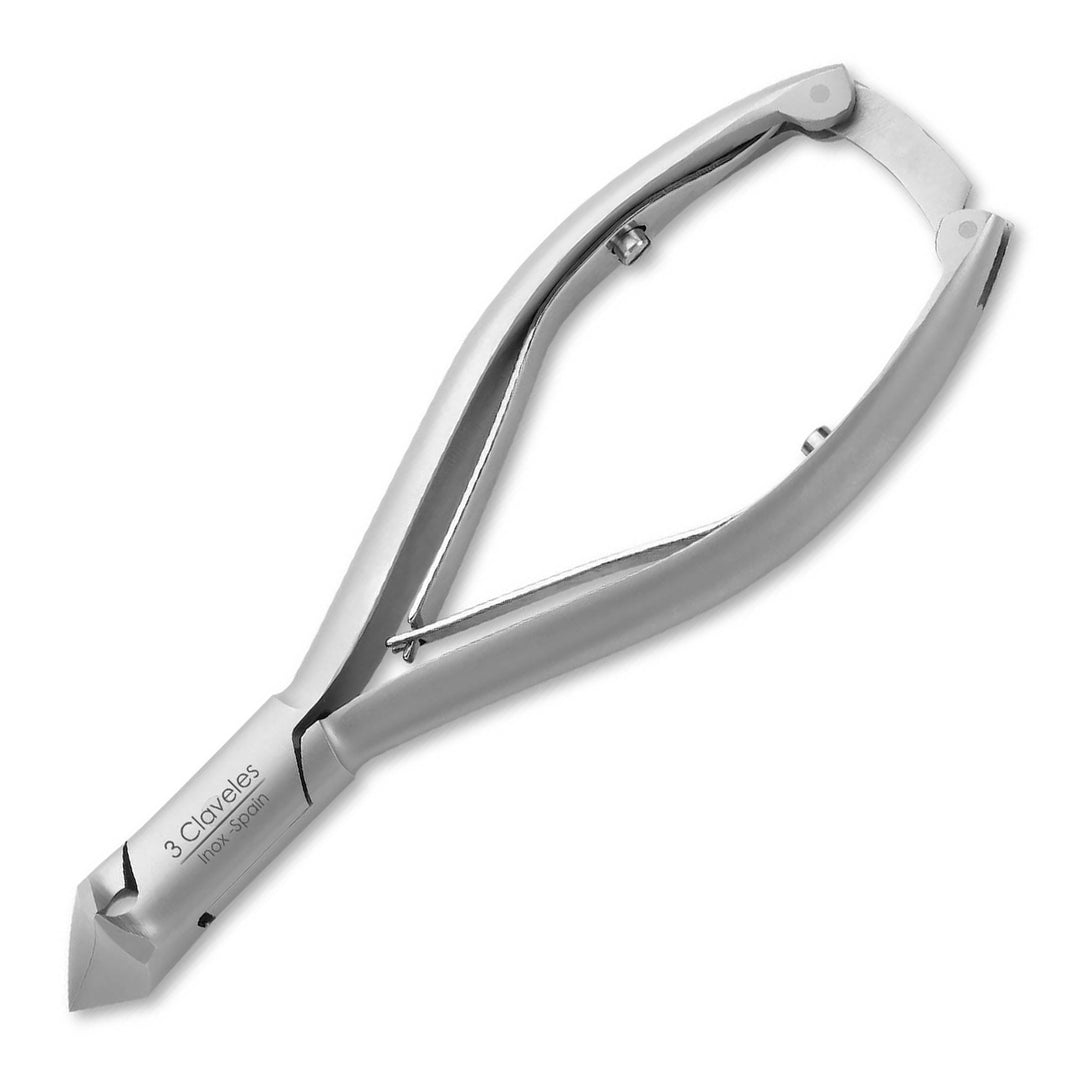 3 Claveles - Alicate Pedicuro de Corte Frontal Mach. 13.5 cm. Acero Inoxidable Forjado en Caliente