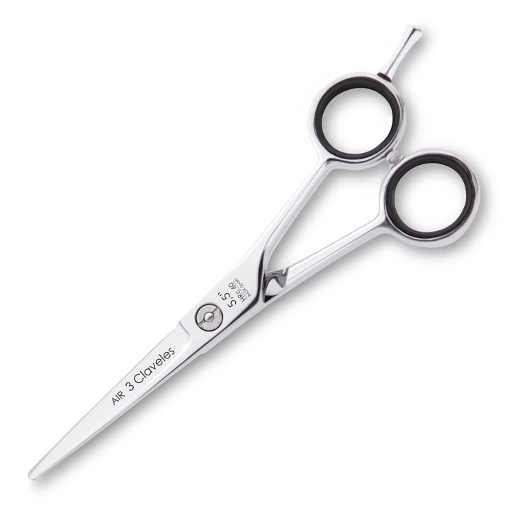 3 Claveles Air - Tijera Profesional Peluquero 5.5" Acero Inox. Filo Suave Forjado en Caliente