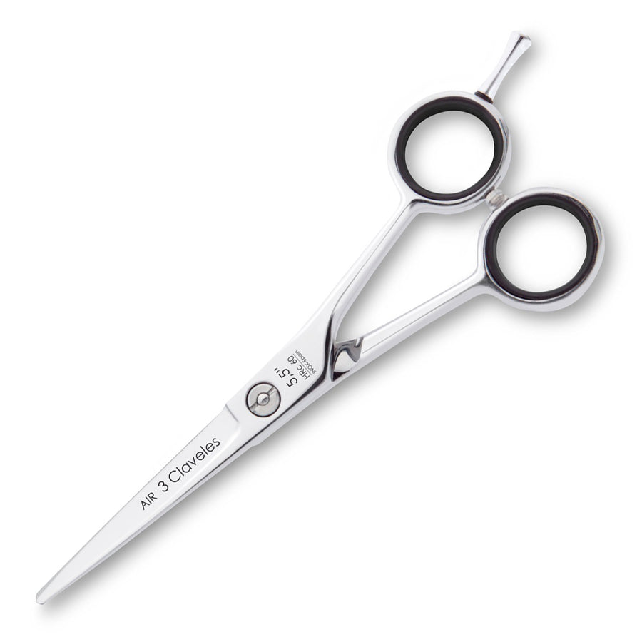 3 Claveles Air - Tijera Profesional Peluquero 5.5" Acero Inox. Filo Suave Forjado en Caliente