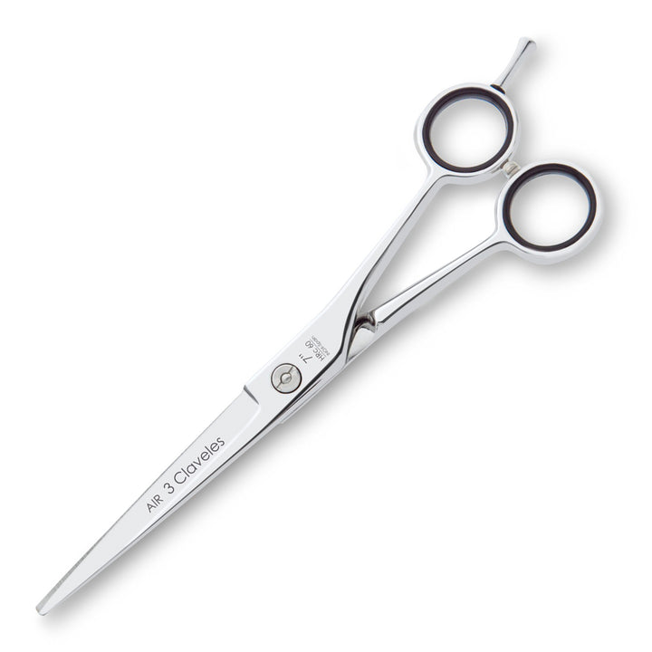3 Claveles Air - Tijera Profesional Peluquero 7" Acero Inox. Filo Suave Forjado en Caliente