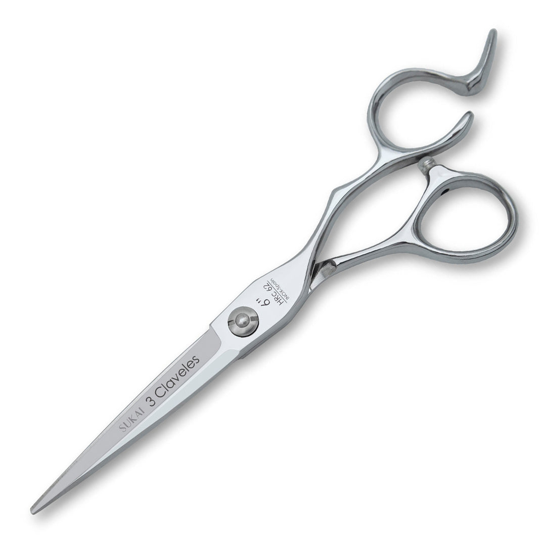 3 Claveles Sukai - Tijera Profesional Peluquero 6" Acero Filo Navaja Forjado en Caliente