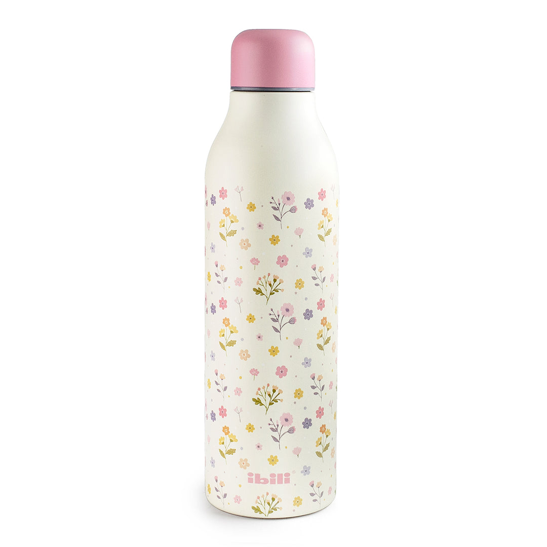 IBILI Smart - Botella Térmica de 0.5L en Acero Inoxidable de Doble Pared. Udaberri Primavera