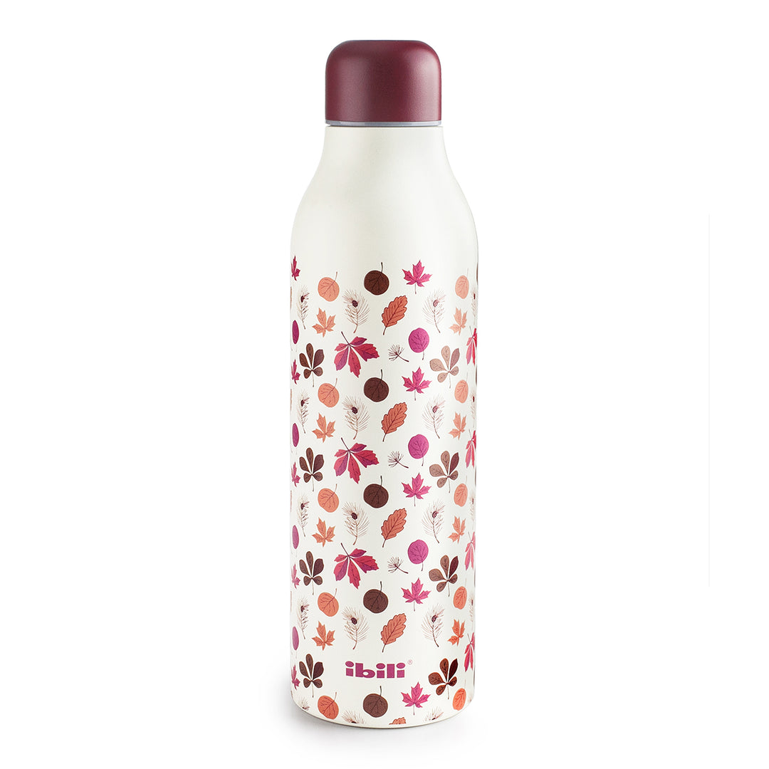 IBILI Smart - Botella Térmica de 0.5L en Acero Inoxidable de Doble Pared. Udazken Otoño
