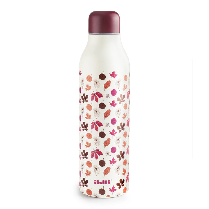 IBILI Smart - Botella Térmica de 0.5L en Acero Inoxidable de Doble Pared. Udazken Otoño
