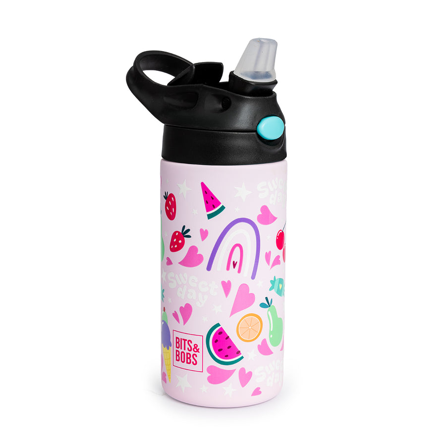 Grafoplas Kids - Botella Térmica Reutilizable de 0.38L Acero con Interior Cerámico. Sweet Day