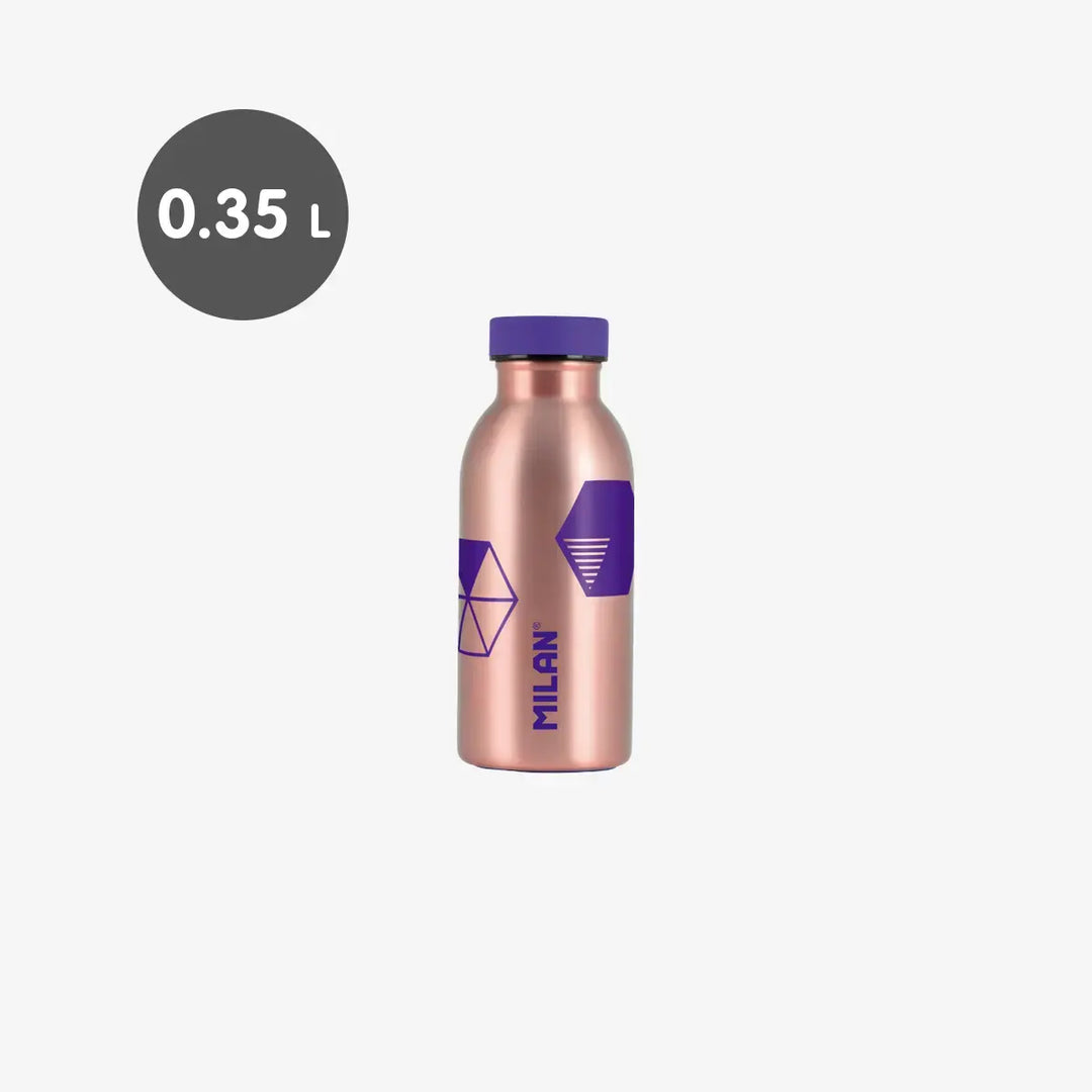 MILAN Copper - Botella Térmica Reutilizable 0.35L en Acero Inoxidable. Lila