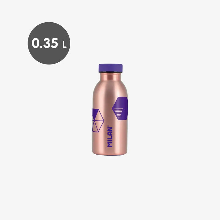 MILAN Copper - Botella Térmica Reutilizable 0.35L en Acero Inoxidable. Lila