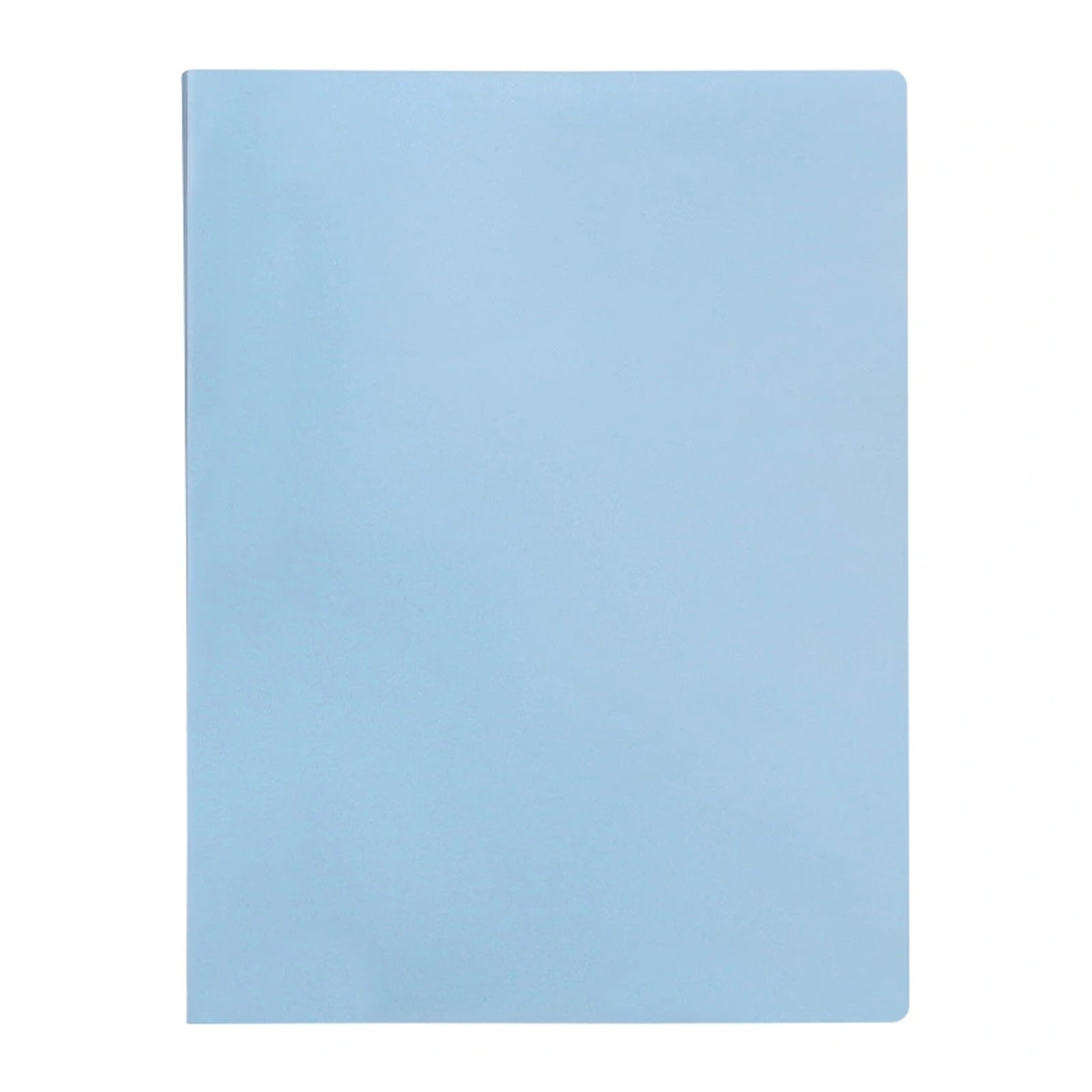 LIDERPAPEL - Carpeta Fundas de Plástico A4 con 40 Fundas Transparentes. Celeste