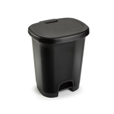 Plastic Forte - Cubo de Basura 18L con Apertura de Pedal. Negro