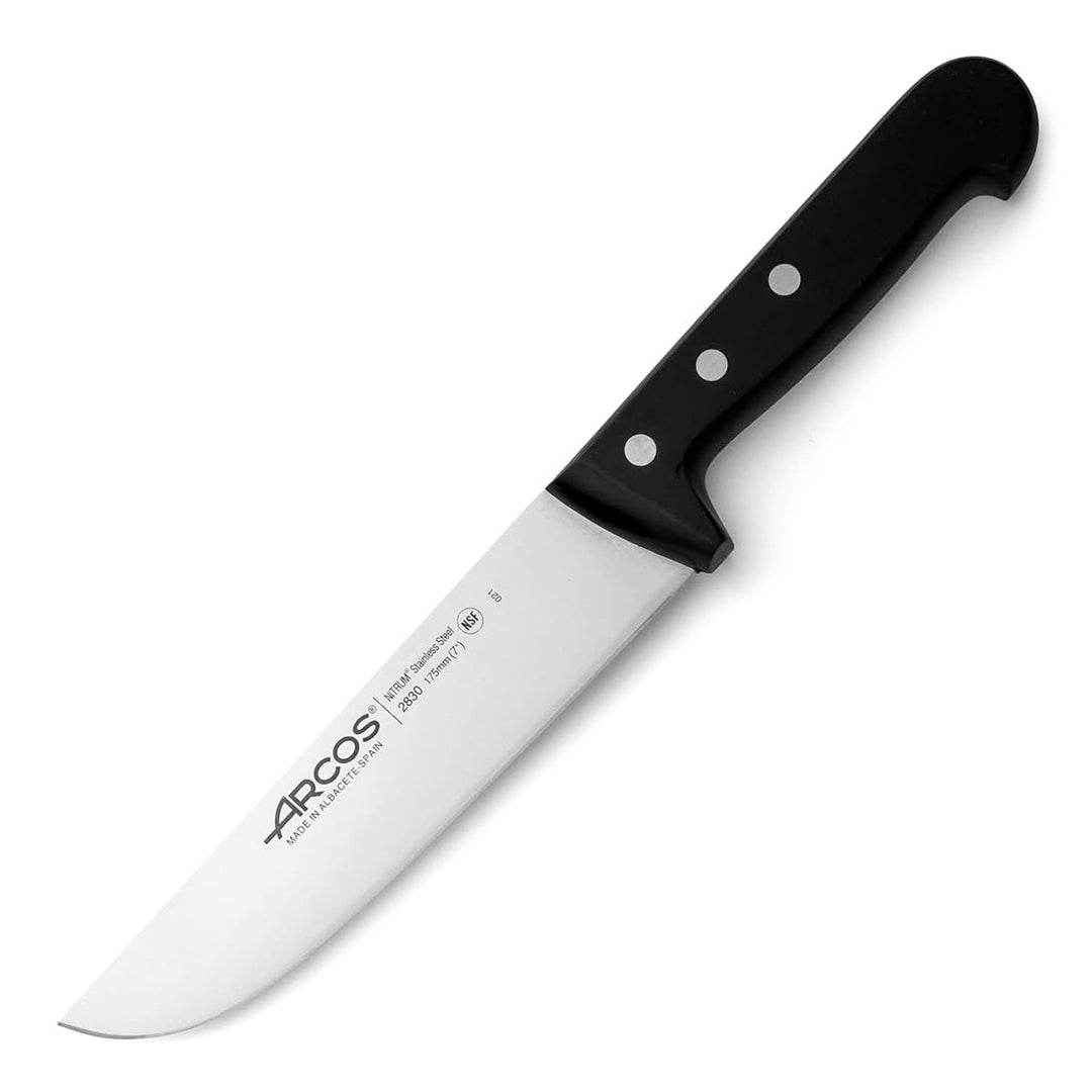 ARCOS Universal - Cuchillo Carnicero 17.5 cm Acero Inoxidable Forjado Nitrum