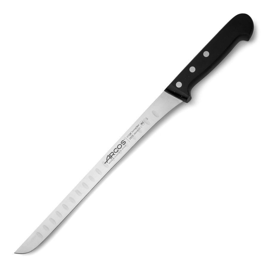 ARCOS Universal - Cuchillo Jamonero Flexible Alveolado 28 cm Acero Inoxidable Nitrum