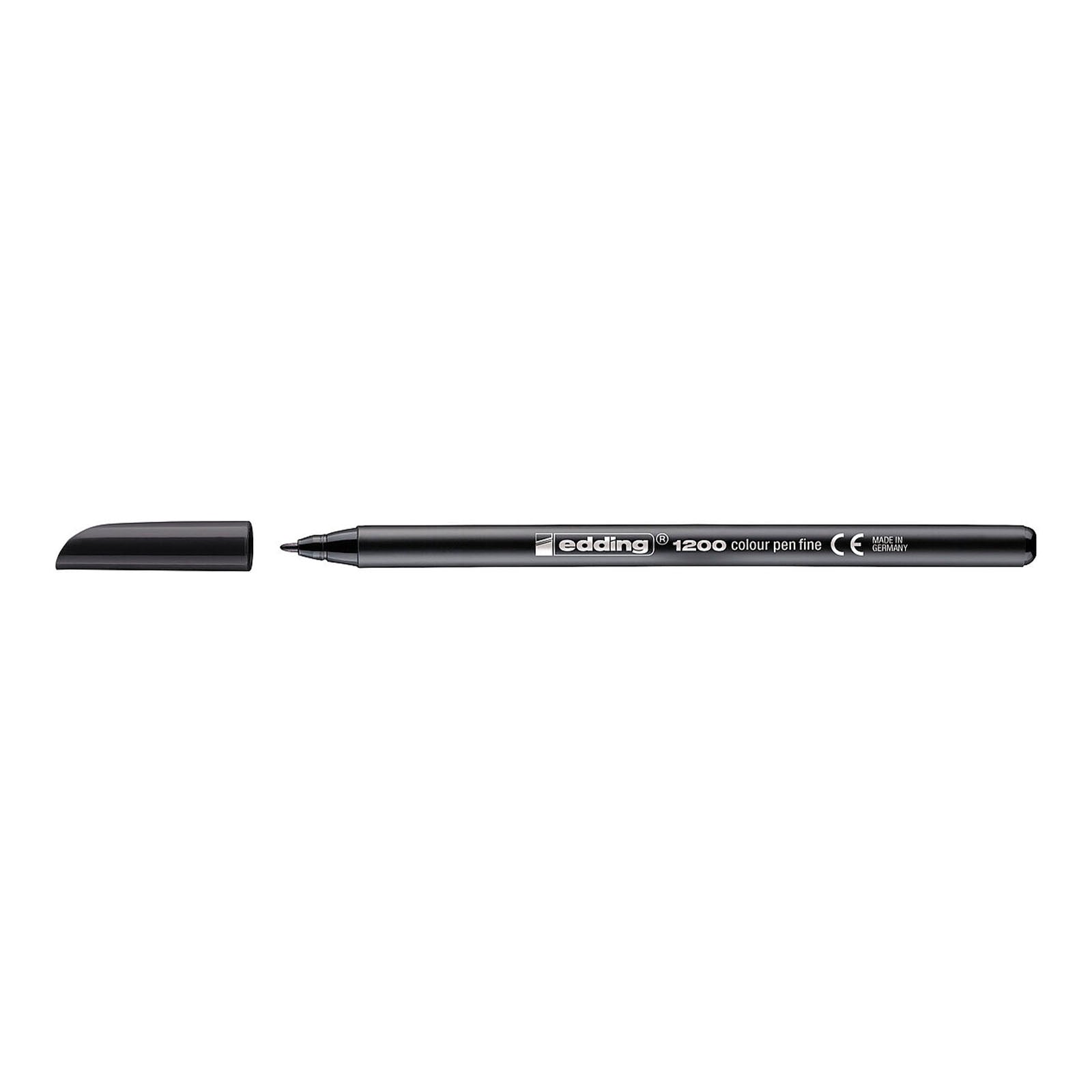 Edding 1200 - Rotulador de Fibra con Punta Redonda de 0.5 mm. Negro