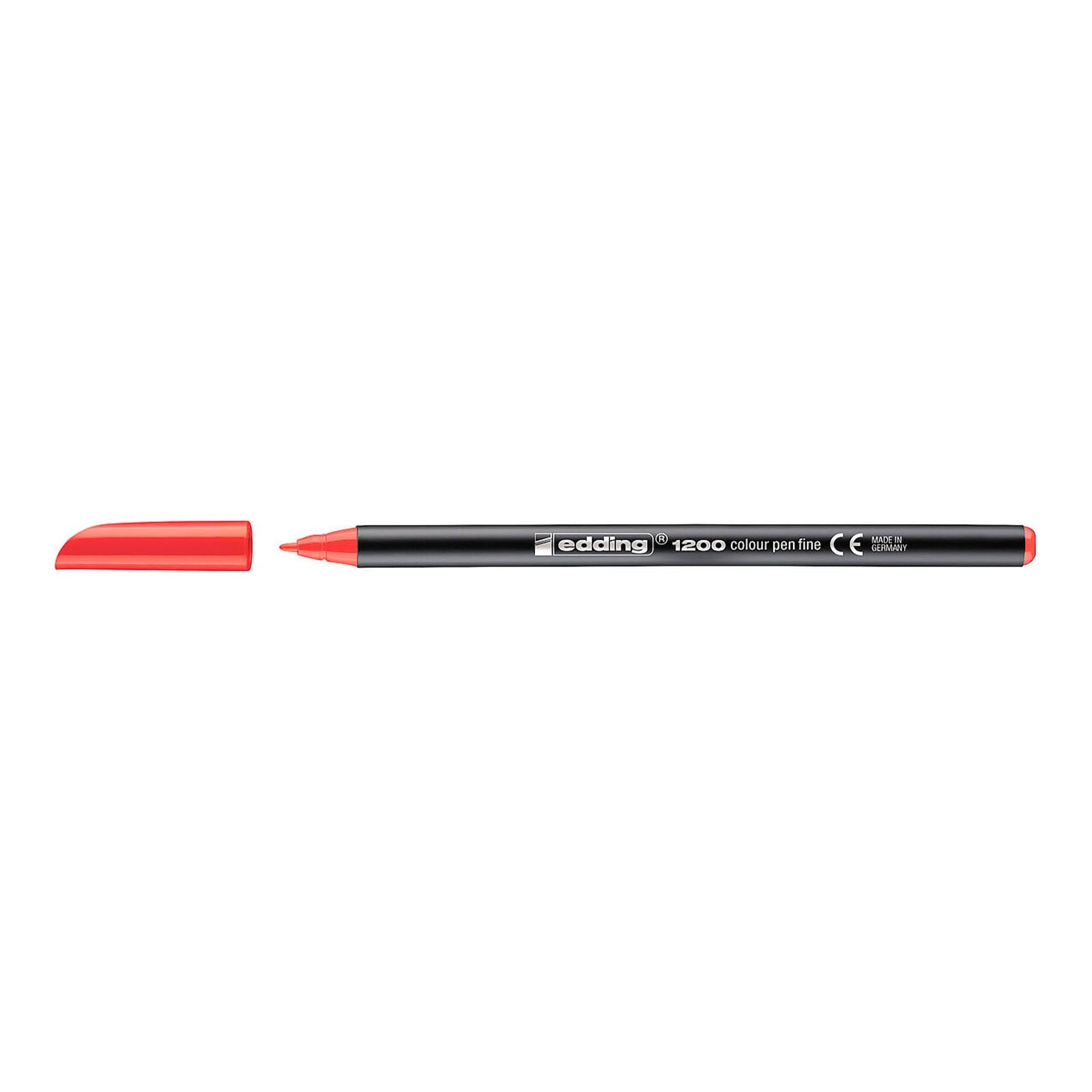 Edding 1200 - Rotulador de Fibra con Punta Redonda de 0.5 mm. Rojo