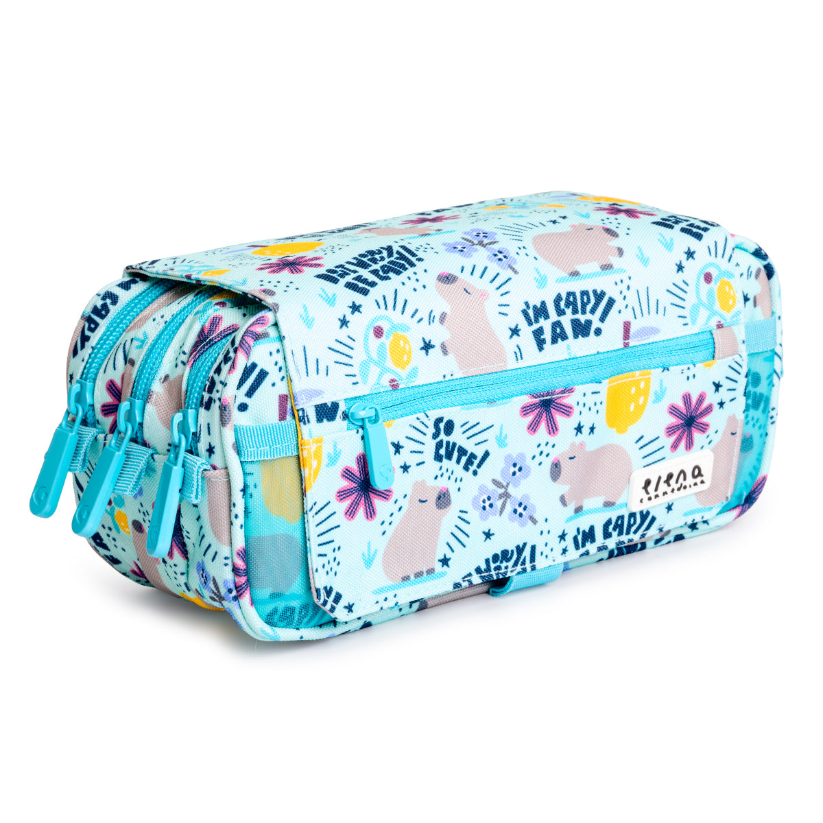 Grafoplás Design - Estuche Portatodo Triple con Solapa para Material Escolar. EC Cheerful