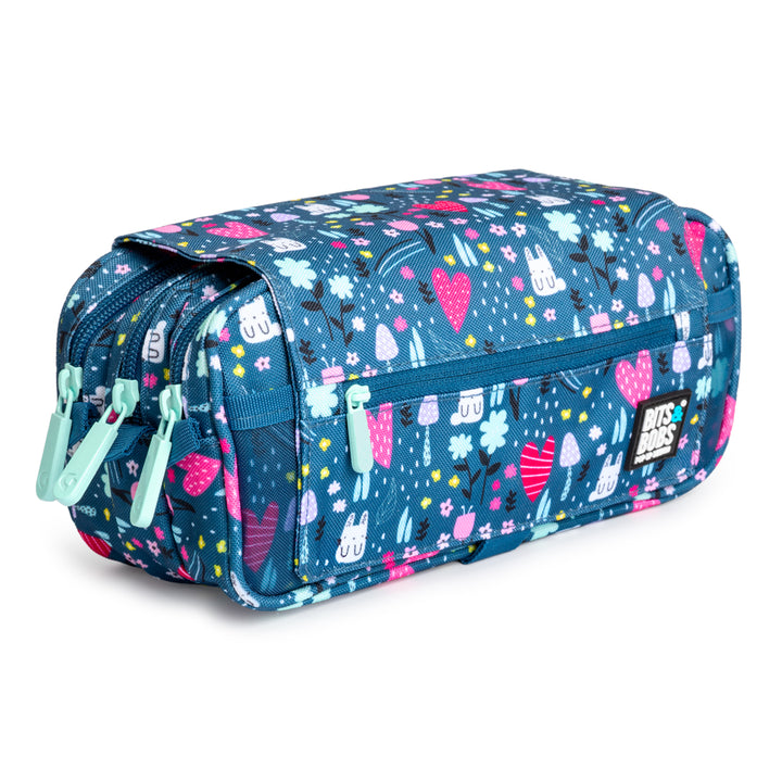 Grafoplás Design - Estuche Portatodo Triple con Solapa para Material Escolar. Park