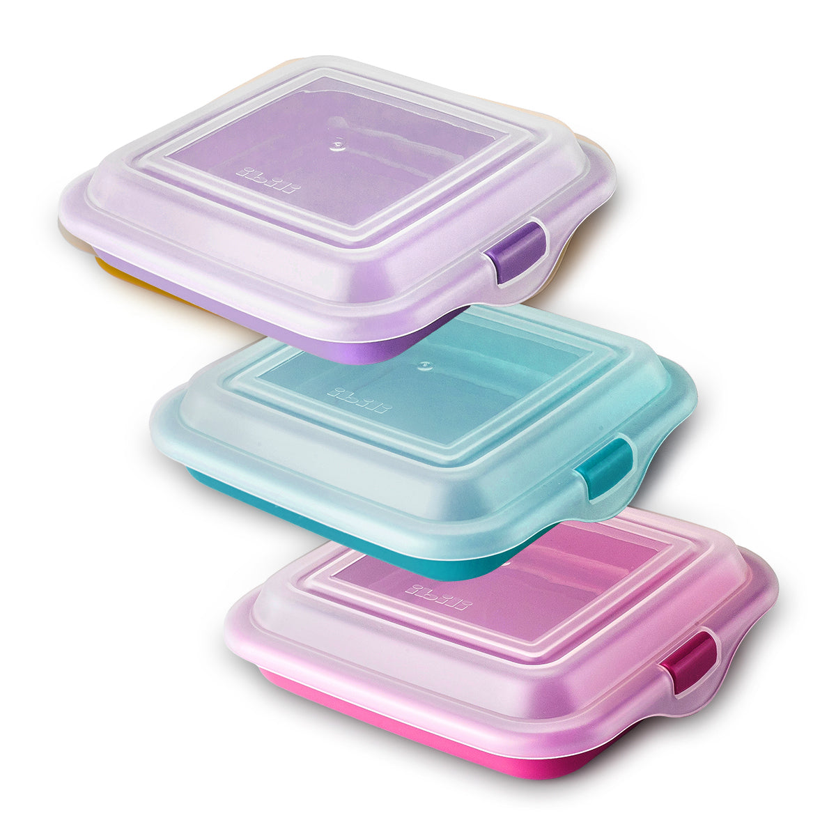 IBILI Deli - Lote de 3 Porta Alimentos para Sándwichs, Embutidos y Quesos. Beget Multicolor