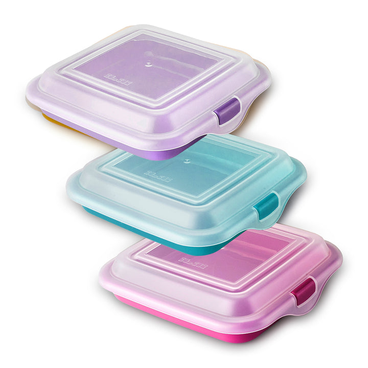 IBILI Deli - Lote de 3 Porta Alimentos para Sándwichs, Embutidos y Quesos. Beget Multicolor