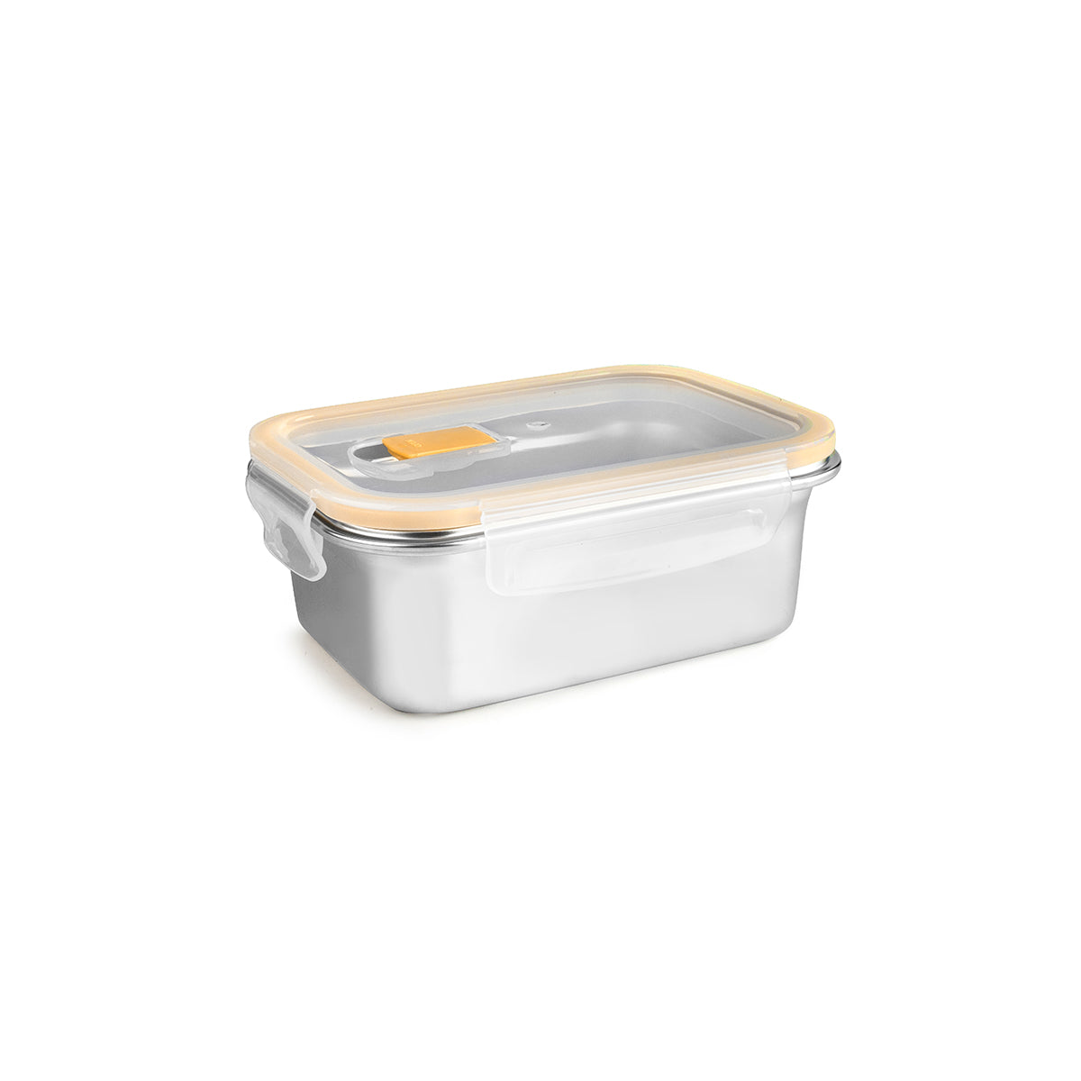 IBILI Keepklin Air Vent - Recipiente Rectangular de 0.8L en Acero Inoxidable Apto Microondas