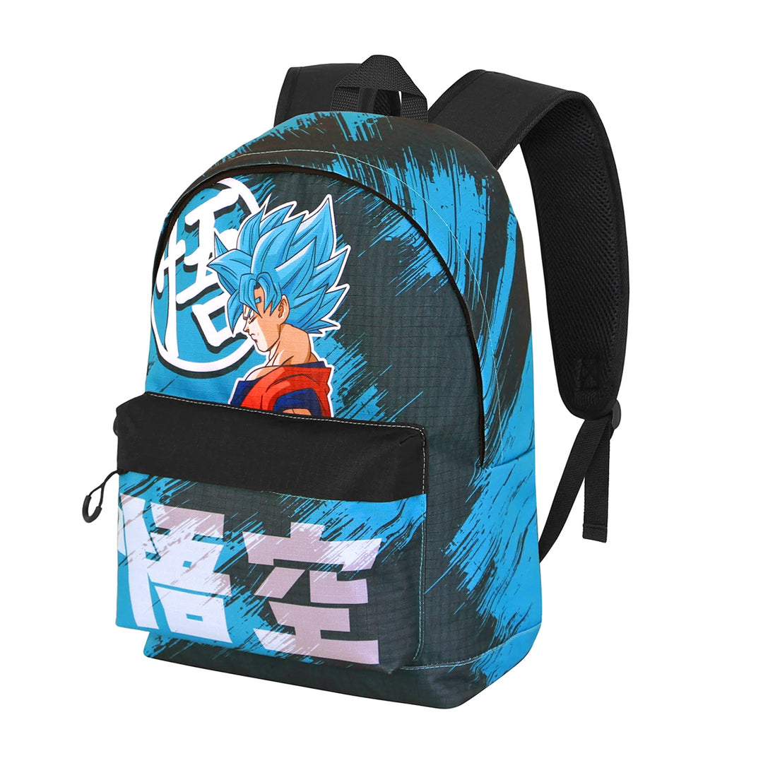 DRAGON BALL Saiyajin Blue - Mochila Escolar Impermeable y Zona Portatil HS FAN 3.0