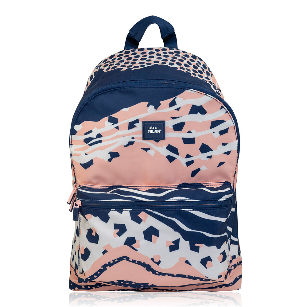 MILAN Melt -  Mochila Escolar con Divisor para Portátil. Capacidad 20L. Rosa