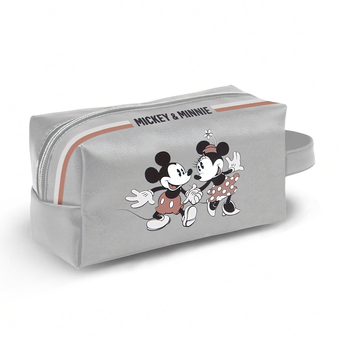 KARACTERMANIA - Neceser de Viaje y Mochila Brick Plus Disney Mickey Minnie. Gris