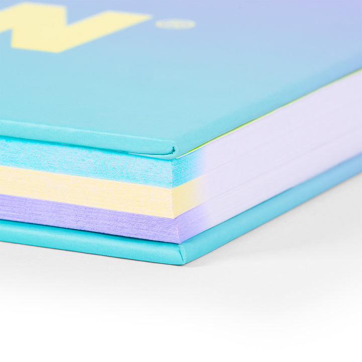 MILAN Sunset - Pack 3 Cuadernos A4 Espiral y Tapa Dura. Papel Cuadriculado 90 Hojas 95gr Turquesa