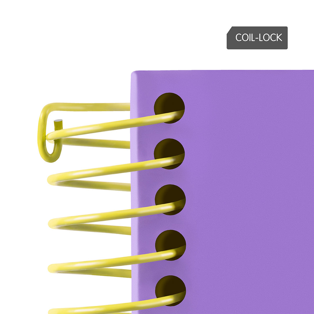 MILAN Sunset - Pack 3 Cuadernos A4 Espiral y Tapa Dura. Papel Cuadriculado 90 Hojas 95gr Turquesa